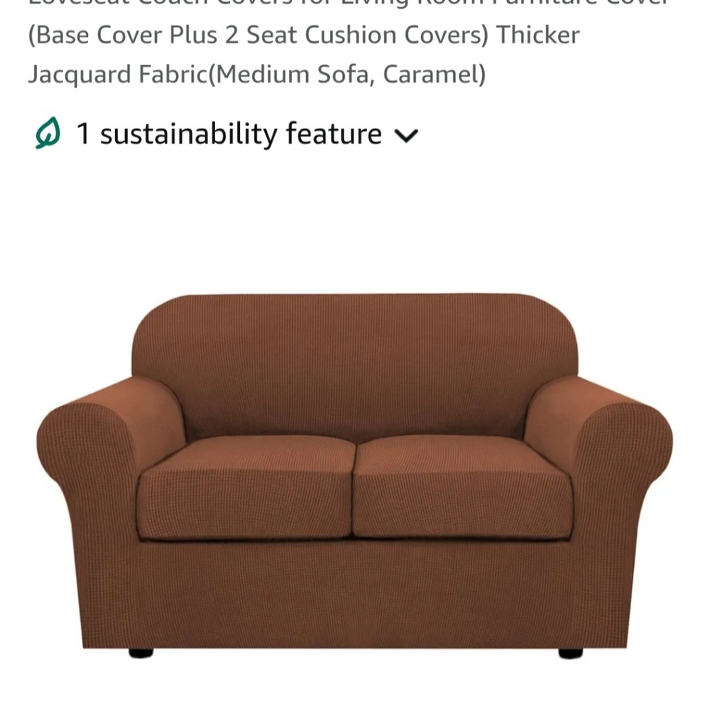 2 Cushion Loveseat Cover